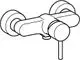 Einhebelmischer für Dusche, installiert an der Wand, mit runden rosettenförmigen Montagen. Das Design ist schlicht und funktional, typisch für Produkte von HANSA.
